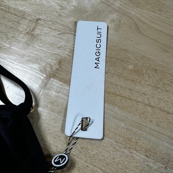 Magicsuit Halo Effect Angelika Tankini Set Black Women's Size 12 New With Tags - Picture 3 of 8